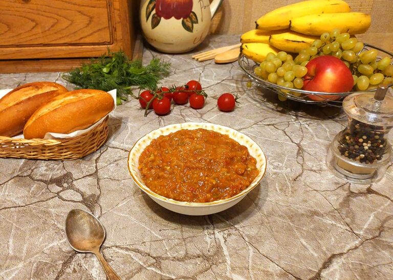 Икра из запеченных баклажанов